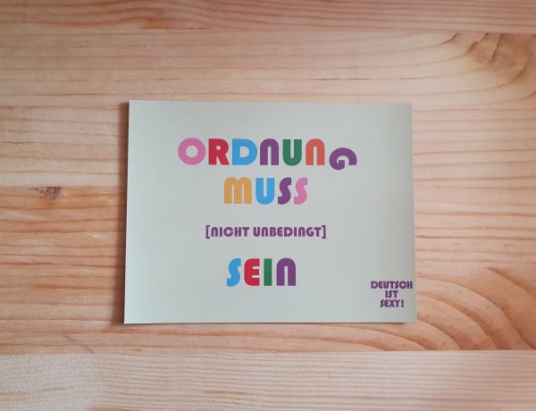 Ordnung muss sein